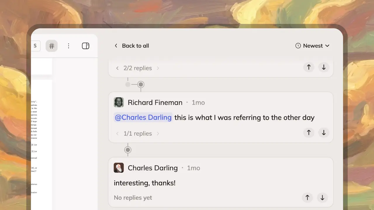 Better comment navigation feature screenshot